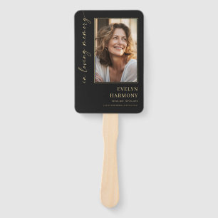 In Loving Memory Photo Funeral Memorial Hand Fan