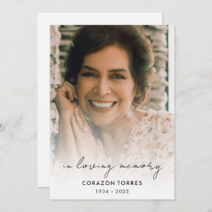 In Loving Memory Photo Funeral Order of Service Program