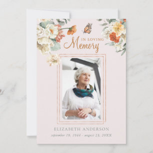 In Loving Memory Photo Funeral Prayer Card