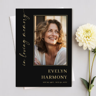 In Loving Memory Photo Funeral Program