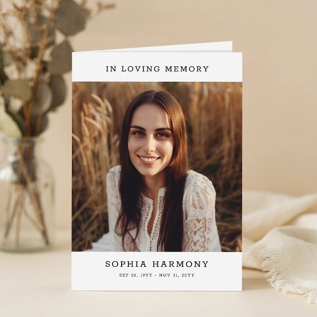 In Loving Memory Photo Funeral Program (Creator Uploaded)