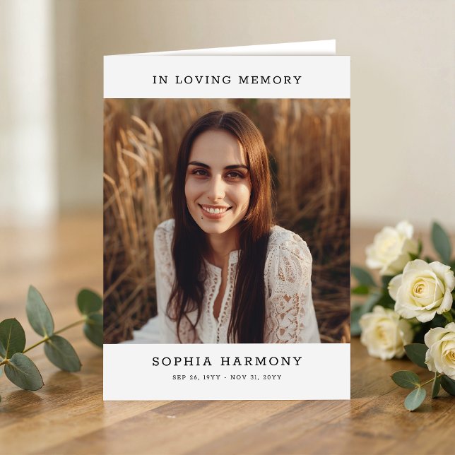 In Loving Memory Photo Funeral Program (Creator Uploaded)