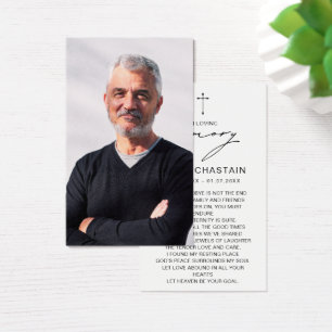 In Loving Memory Photo Funeral Sympathy Cards