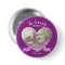 In loving memory photo heart name purple button