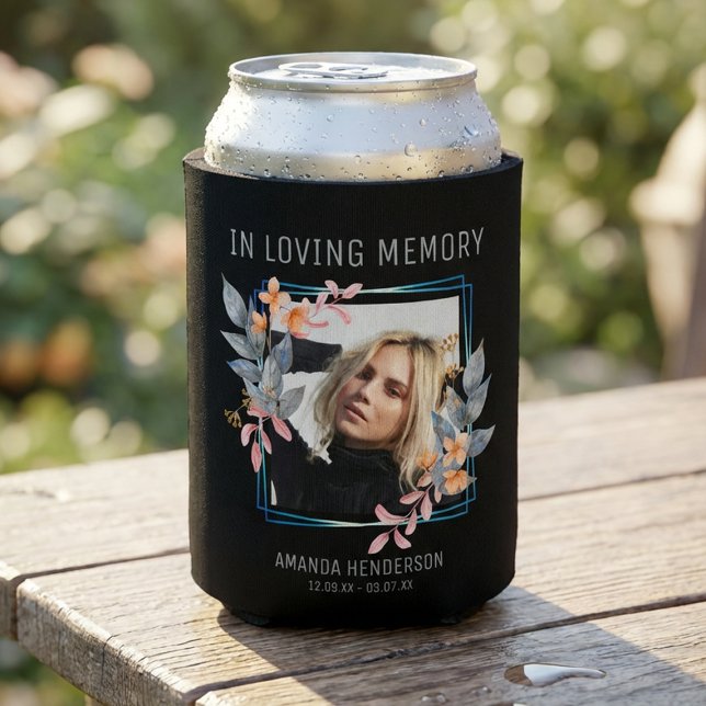 In Loving Memory | Photo Memorial Can Cooler (Creator Uploaded)