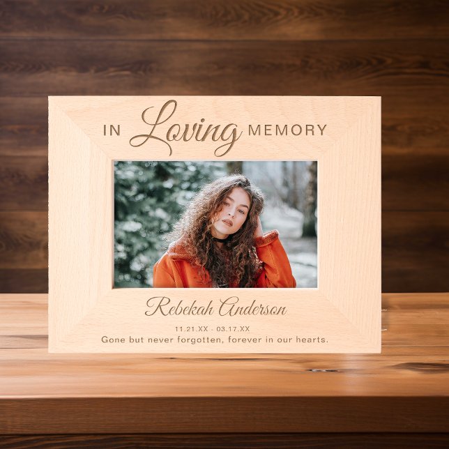 In Loving Memory | Photo Memorial Etched Frames (Creator Uploaded)