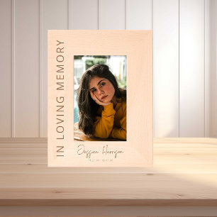 In Loving Memory   Photo Memorial Etched Frames
