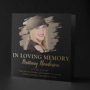 In Loving Memory   Photo Memorial Foil Prints