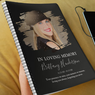 In Loving Memory Photo Memorial Guest Notebook