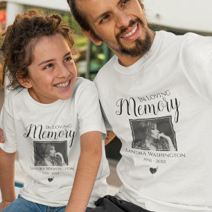 In Loving Memory   Photo Memorial Service T-Shirt
