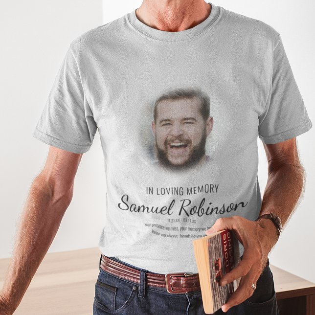 In Loving Memory | Photo Memorial T-Shirt (Creator Uploaded)