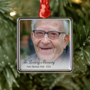 In Loving Memory Photo Metal Ornament