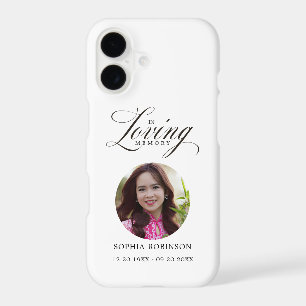In Loving Memory Photo Modern Minimalist Keepsake 
