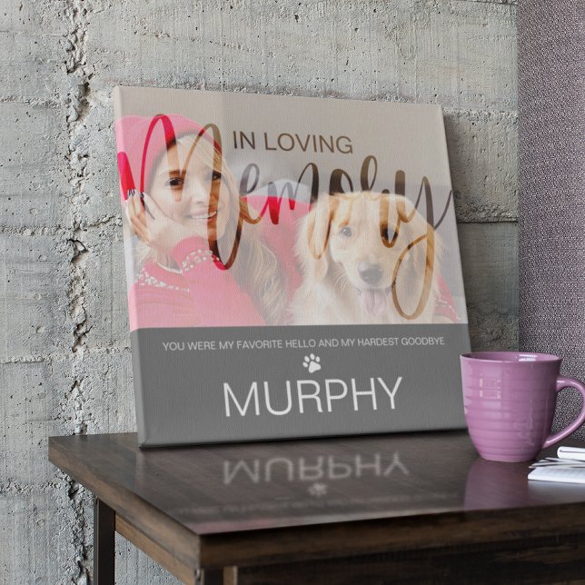 In Loving Memory Photo Pet Memorial Plaque (Creator Uploaded)