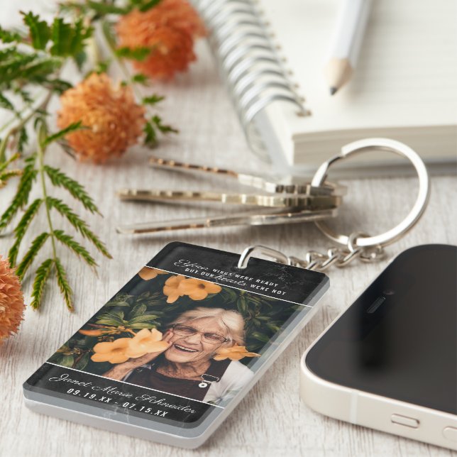In Loving Memory | Photo & Quote Keepsake Key Ring (Front Right)