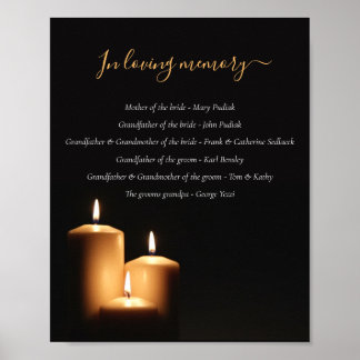 In loving memory poster