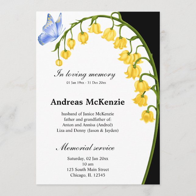 In loving memory program (Front)