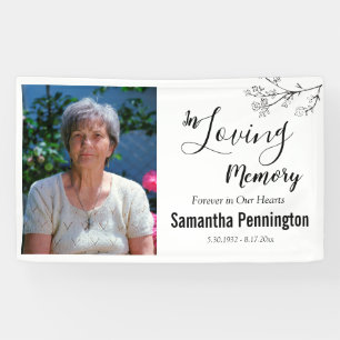 In Loving Memory Remembrance Ceramony Banner