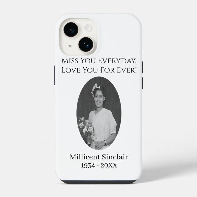 In Loving Memory - Remembrance iPhone Case (Back)