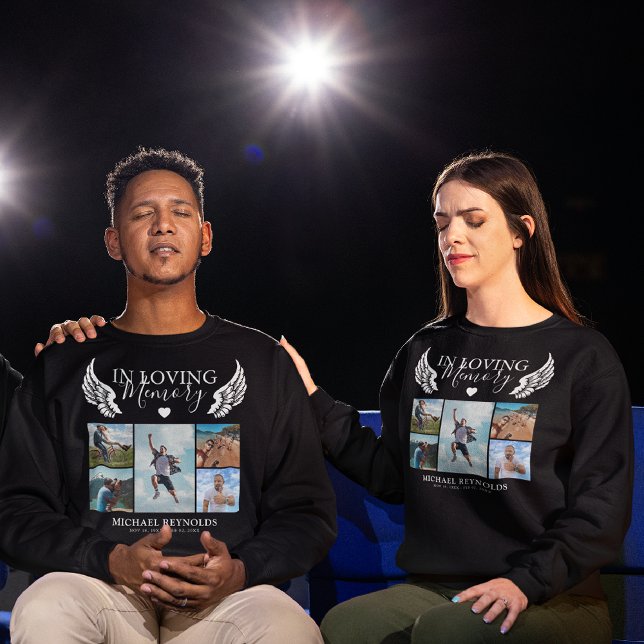 In Loving Memory Remembrance Photo Collage Sweatshirt (Creator Uploaded)