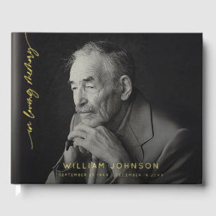 In Loving Memory Remembrance Photo Funeral  Guest Book