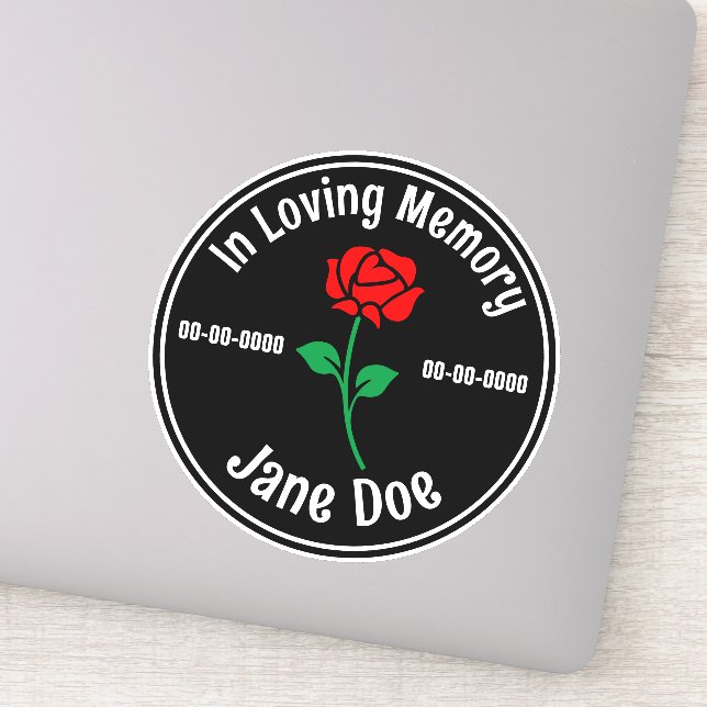 In Loving Memory Rose Dark (Detail)
