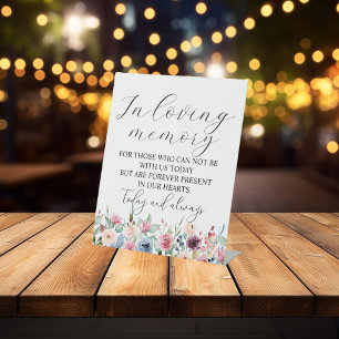 In Loving Memory Roses Memorial Sign Wedding