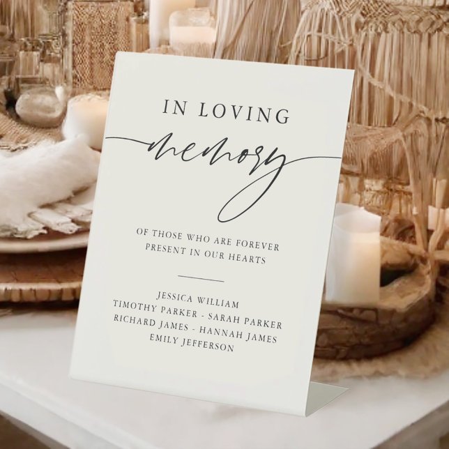 In Loving Memory Rustic Wedding Memorial Sign (Creator Uploaded)