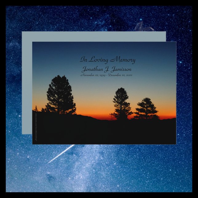 In Loving Memory Service Invitation Sierra Sunrise (Creator Uploaded)