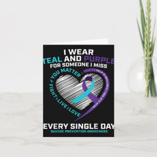 In Loving Memory Shirts Suicide Prevention Awarene Card