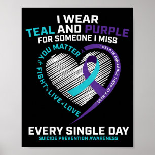 In Loving Memory Shirts Suicide Prevention Awarene Poster