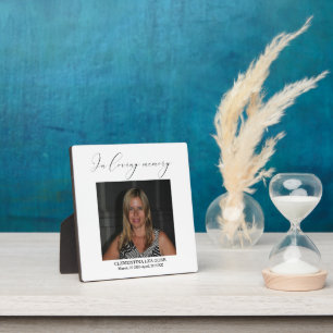 In loving memory sign Tabletop Plaque with Easel