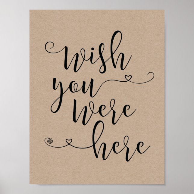 In loving memory sign - wish you were here (v3) (Front)