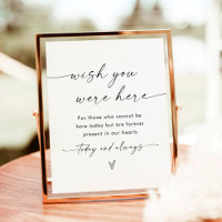 In Loving Memory Sign | Wish You Were Here Wedding