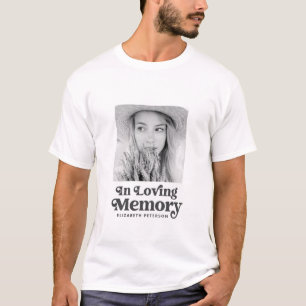 In Loving Memory Simple Custom Photo Memorial T-Shirt