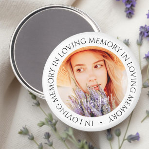 In Loving Memory Simple Modern Custom Photo Magnet