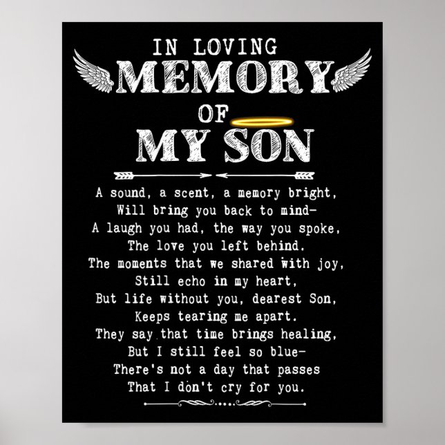 In Loving Memory Son Lost Son Poster (Front)