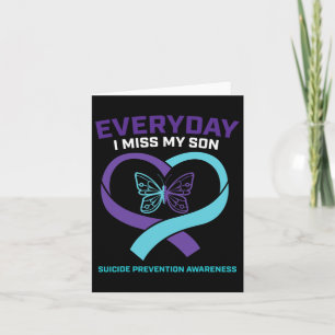 In Loving Memory Son Suicide Prevention Awareness  Card