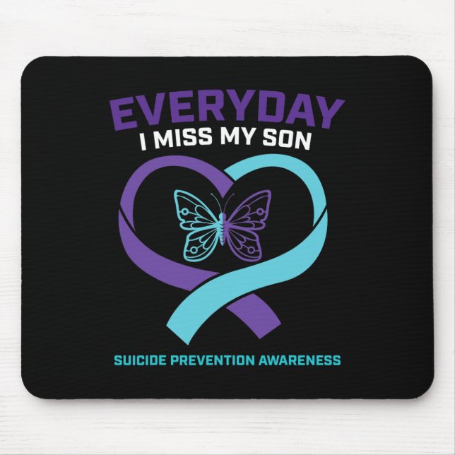 In Loving Memory  Son Suicide Prevention Awareness Mouse Pad (Front)