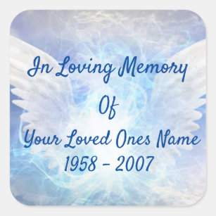 In Loving Memory Square Sticker
