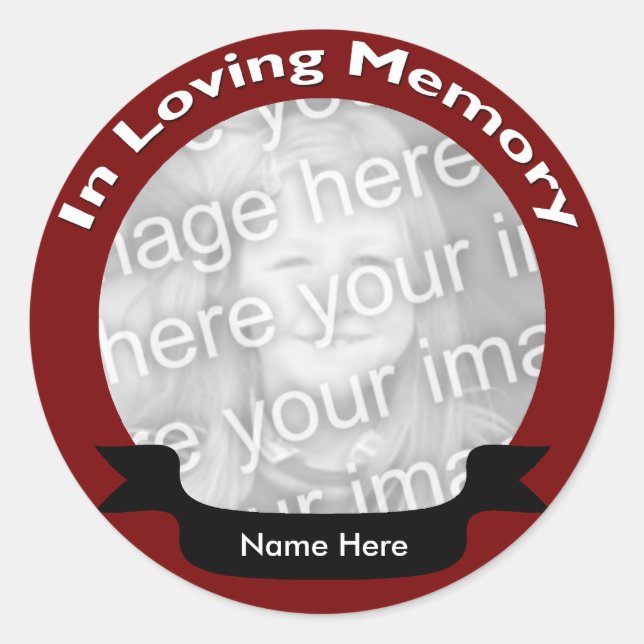 In Loving Memory Stickers (Front)