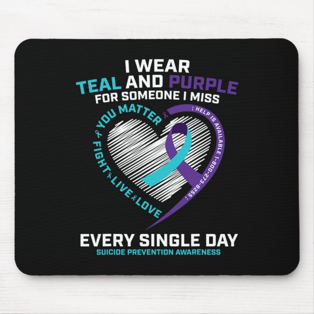 In Loving Memory   Suicide Prevention Awareness  Mouse Pad (Front)