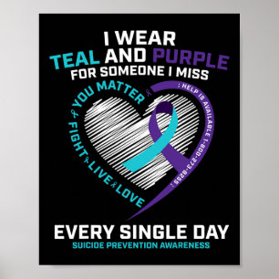 In Loving Memory Suicide Prevention Awareness Poster