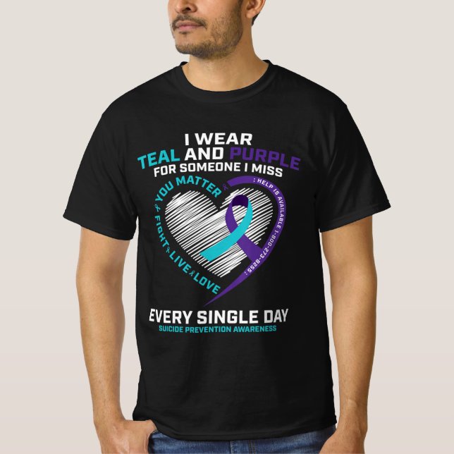 In Loving Memory   Suicide Prevention Awareness  T-Shirt (Front)