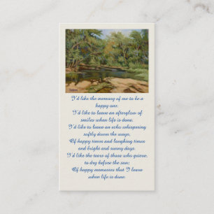 In Loving Memory Sympathy Card