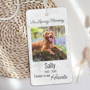 In Loving Memory - Sympathy Pet Loss Dog Memorial Key Ring