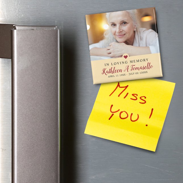 In Loving Memory Sympathy Photo Magnet (In Loving Memory Sympathy Photo Magnet)