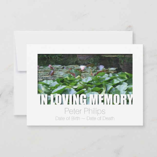 In Loving Memory Template 12 Celebration of Life (Front)