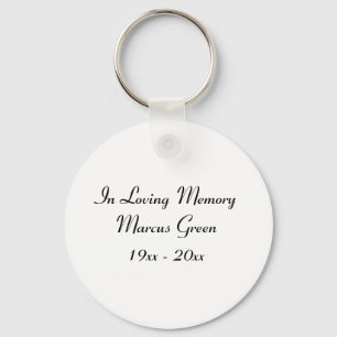 In Loving Memory The Lord's Prayer Funeral Keepsa  Key Ring