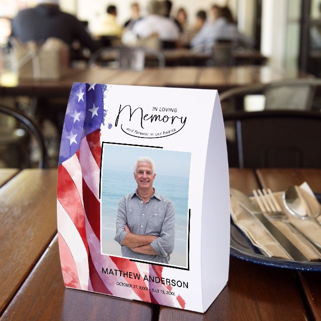 In Loving Memory US Flag Funeral Memorial (Insitu(Restaurant))